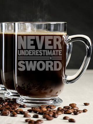 Never Underestimate Irish : Coffee Mugs - Engraved