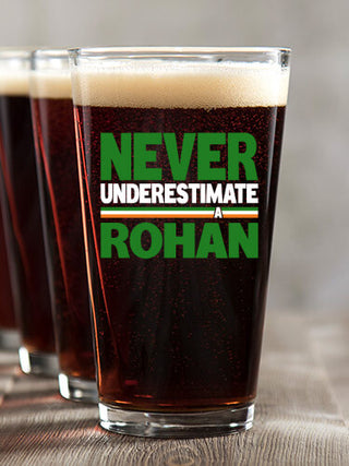 Never Underestimate Irish : Pint Glasses - Color Printed