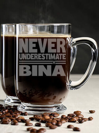 Never Underestimate Italian : Coffee Mugs - Engraved