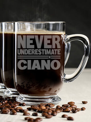 Never Underestimate Italian : Coffee Mugs - Engraved