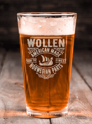 Norwegian Parts : Pint Glasses - Engraved