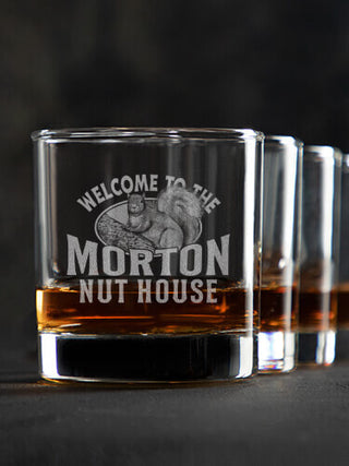 Nut House : Rocks Glasses - Engraved