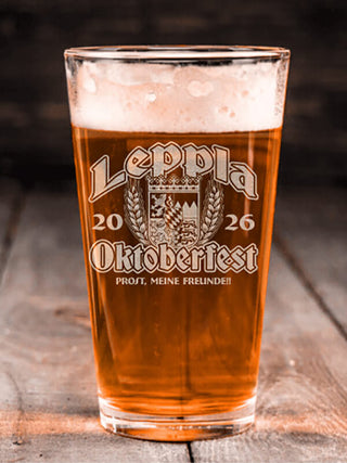 Oktoberfest : Pint Glasses - Engraved