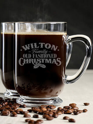Old Fashioned Christmas : Coffee Mugs - Engraved