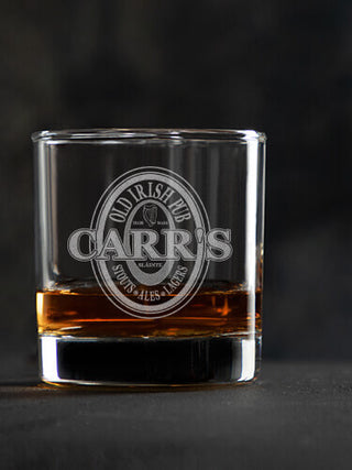 Old Irish Pub : Rocks Glasses - Engraved