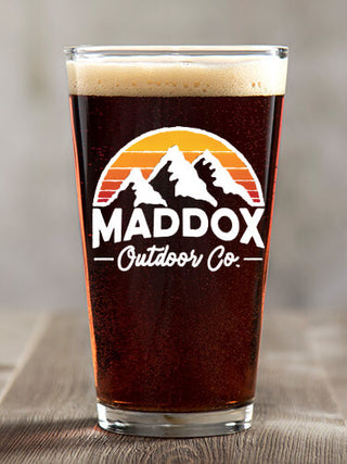 Outdoor Company : Pint Glasses - Color Printed
