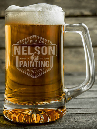 Painting : Beer Mugs - Engraved