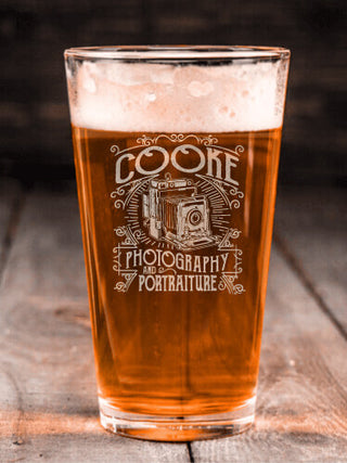 Photography : Pint Glasses - Engraved