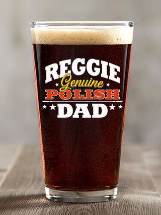 Polish Dad : Pint Glasses - Color Printed