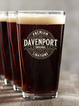 Premium Libations : Pint Glasses - Color Printed