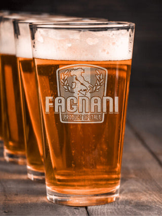 Product Of Italy : Pint Glasses - Engraved