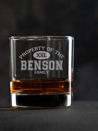 Property of Family : Rocks Glasses - Engraved
