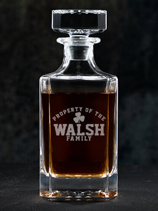 Property of Irish : Whiskey Decanter - Engraved