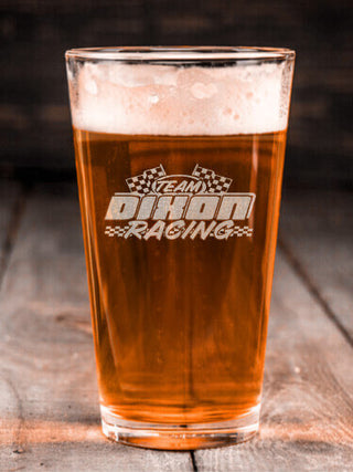 Racing Team : Pint Glasses - Engraved