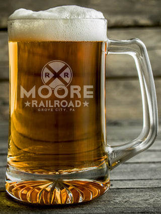 Railroad : Beer Mugs - Engraved