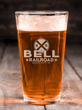 Railroad : Pint Glasses - Engraved