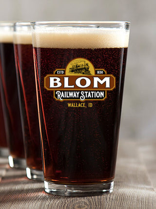 Railway Station : Pint Glasses - Color Printed