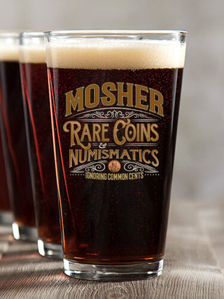 Rare Coins : Pint Glasses - Color Printed