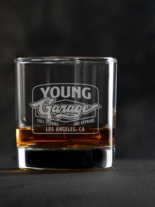 Retro Garage : Rocks Glasses - Engraved