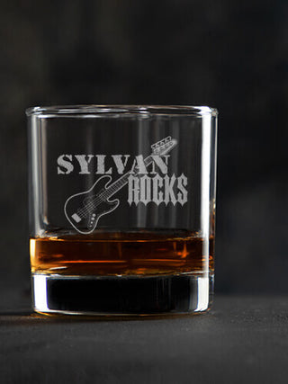 Rocks Bass : Rocks Glasses - Engraved