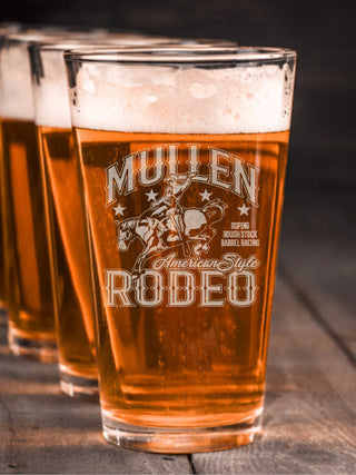 Rodeo : Pint Glasses - Engraved