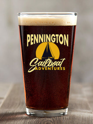 Sailboat Adventures : Pint Glasses - Color Printed