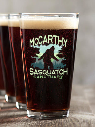 Sasquatch Sanctuary : Pint Glasses - Color Printed
