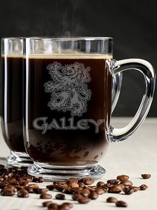Scottish Lion : Coffee Mugs - Engraved