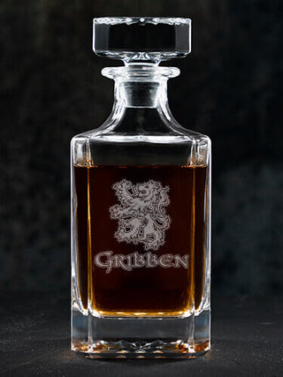 Scottish Lion : Whiskey Decanter - Engraved