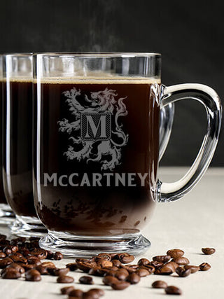 Scottish Monogram : Coffee Mugs - Engraved
