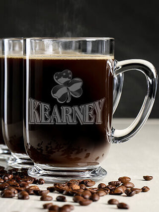 Shamrock Flag : Coffee Mugs - Engraved