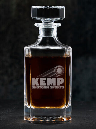 Shotgun Sports : Whiskey Decanter - Engraved