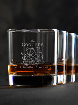 Stick Together : Rocks Glasses - Engraved