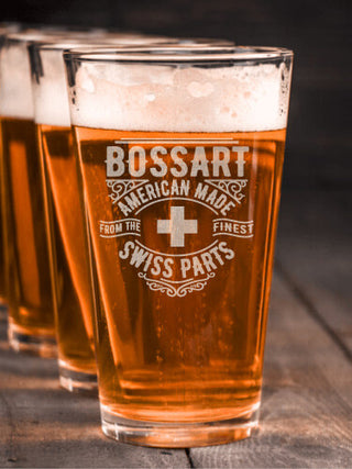 Swiss Parts : Pint Glasses - Engraved