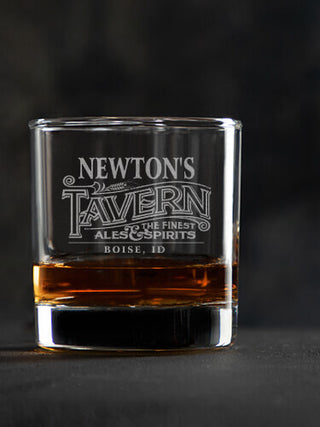 Tavern : Rocks Glasses - Engraved