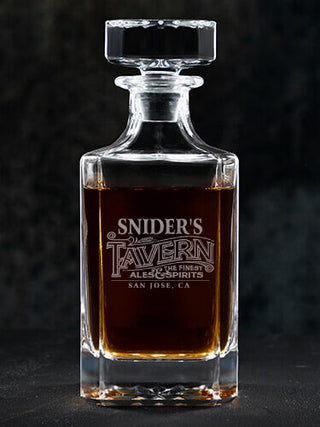 Tavern : Whiskey Decanter - Engraved