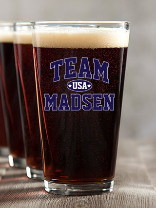 Team USA : Pint Glasses - Color Printed