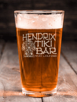 Tiki Bar : Pint Glasses - Engraved
