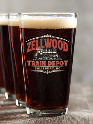 Train Depot : Pint Glasses - Color Printed