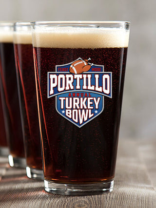 Turkey Bowl : Pint Glasses - Color Printed