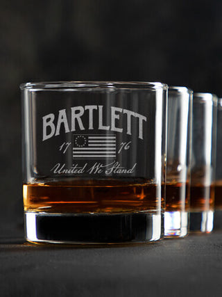 United We Stand : Rocks Glasses - Engraved