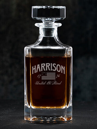 United We Stand : Whiskey Decanter - Engraved