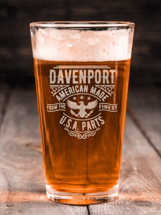 U.S.A. Parts : Pint Glasses - Engraved