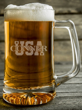 USA : Beer Mugs - Engraved