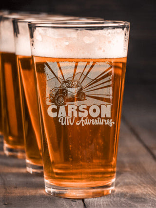 UTV Adventures : Pint Glasses - Engraved