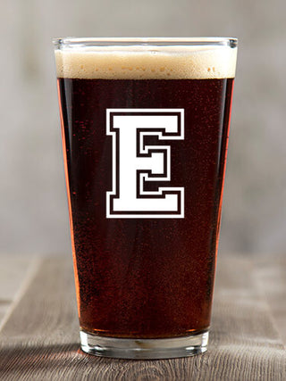 Varsity Letter : Pint Glasses - Color Printed