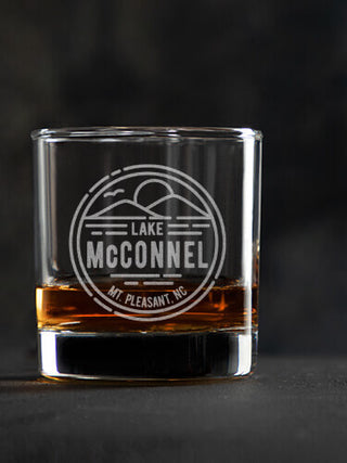 Vintage Lake : Rocks Glasses - Engraved