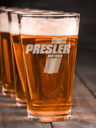 Vintage Motors : Pint Glasses - Engraved