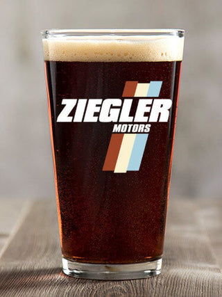 Vintage Motors : Pint Glasses - Color Printed