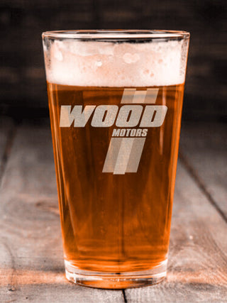 Vintage Motors : Pint Glasses - Engraved